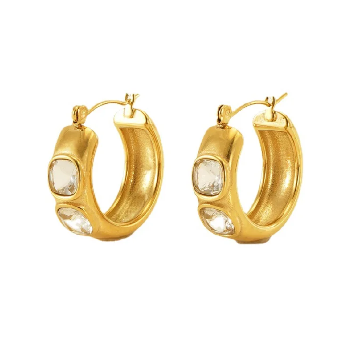 Earrings 256 — 304 stainless steel detail by Qimati