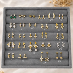Earrings 516 - brass by Qimati