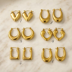 Earrings 541 - 304 stainless steel by Qimati
