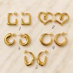 Earrings 542 - 304 stainless steel by Qimati