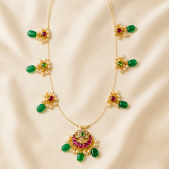 Indian necklace Set (necklace + earring) 024 - alternate view