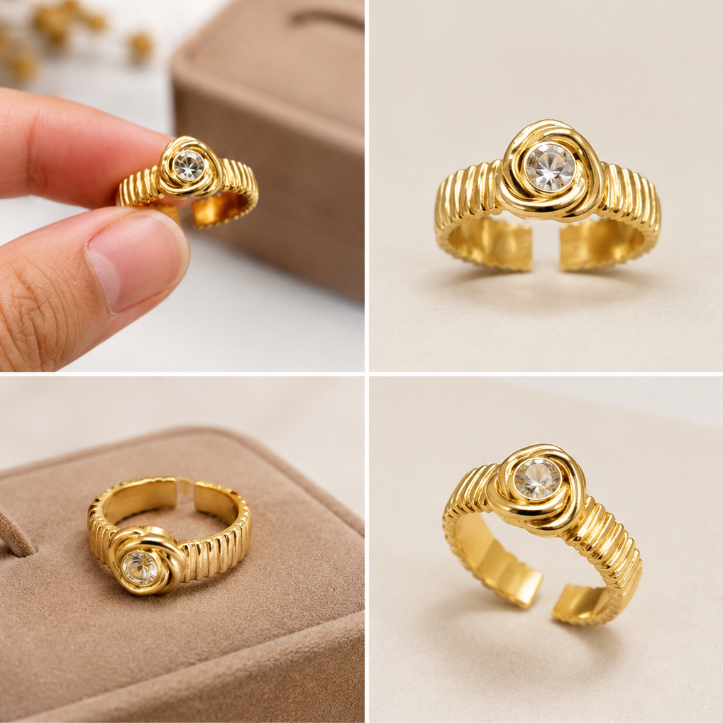 Rings 112 - 316L stainless steel by Qimati