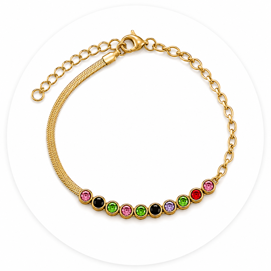 Chain Bracelet 287 - 304 stainless steel by Qimati