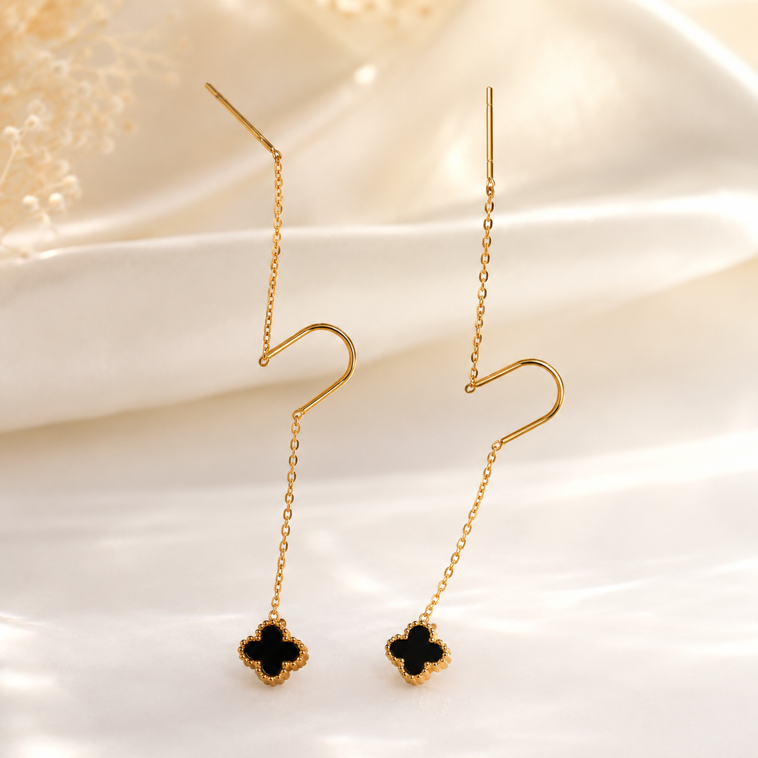 Earrings 422 (sui dhaga) - 316L stainless steel by Qimati