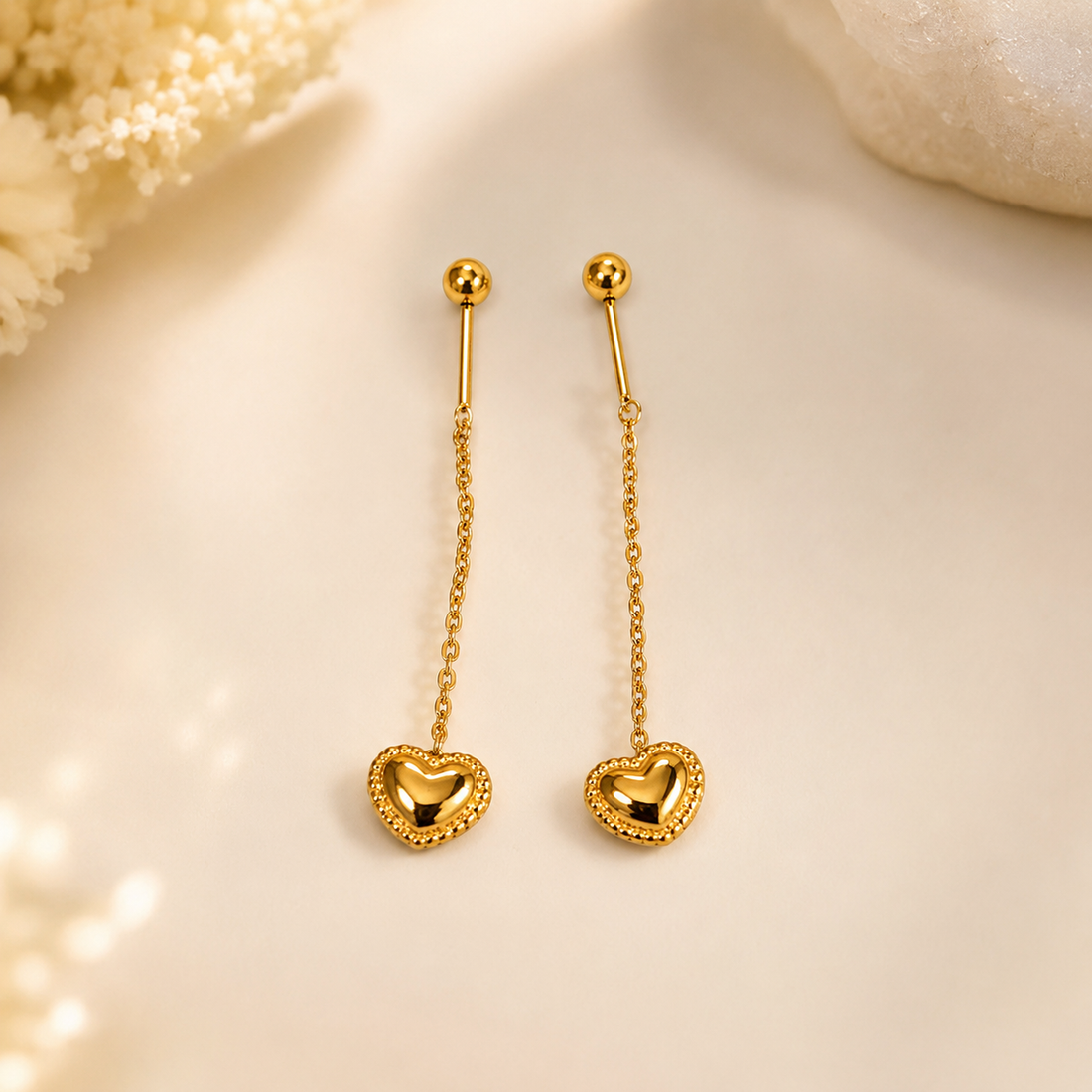 Earrings 420 (sui dhaga) - 316L stainless steel by Qimati