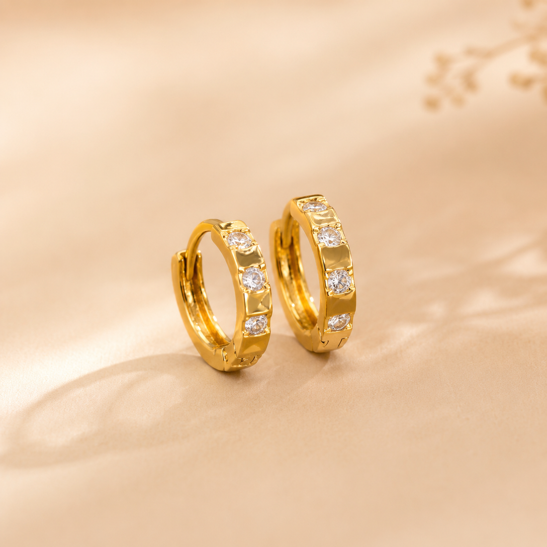 Earrings 447(Huggies) - 316L stainless steel by Qimati