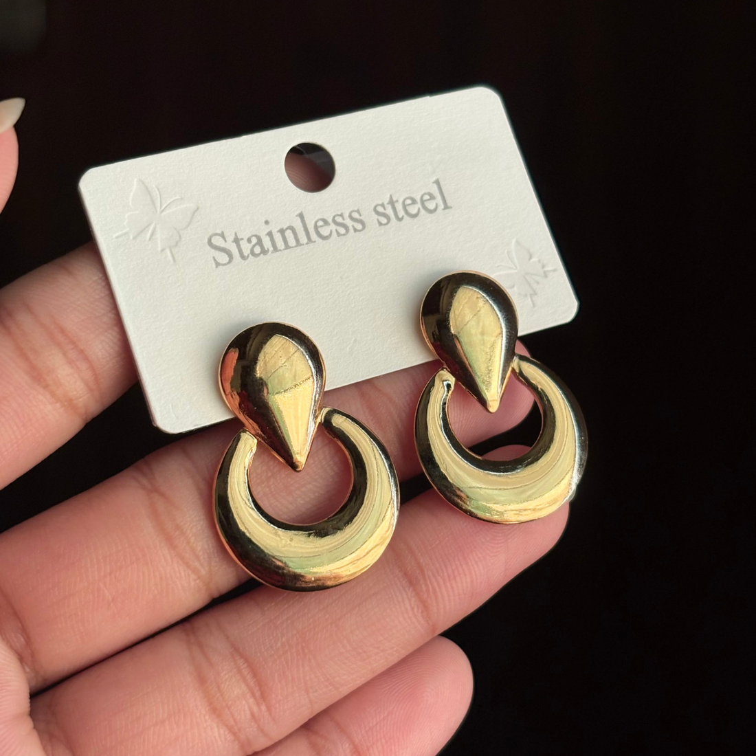 Earrings 010 - 316L stainless steel by Qimati