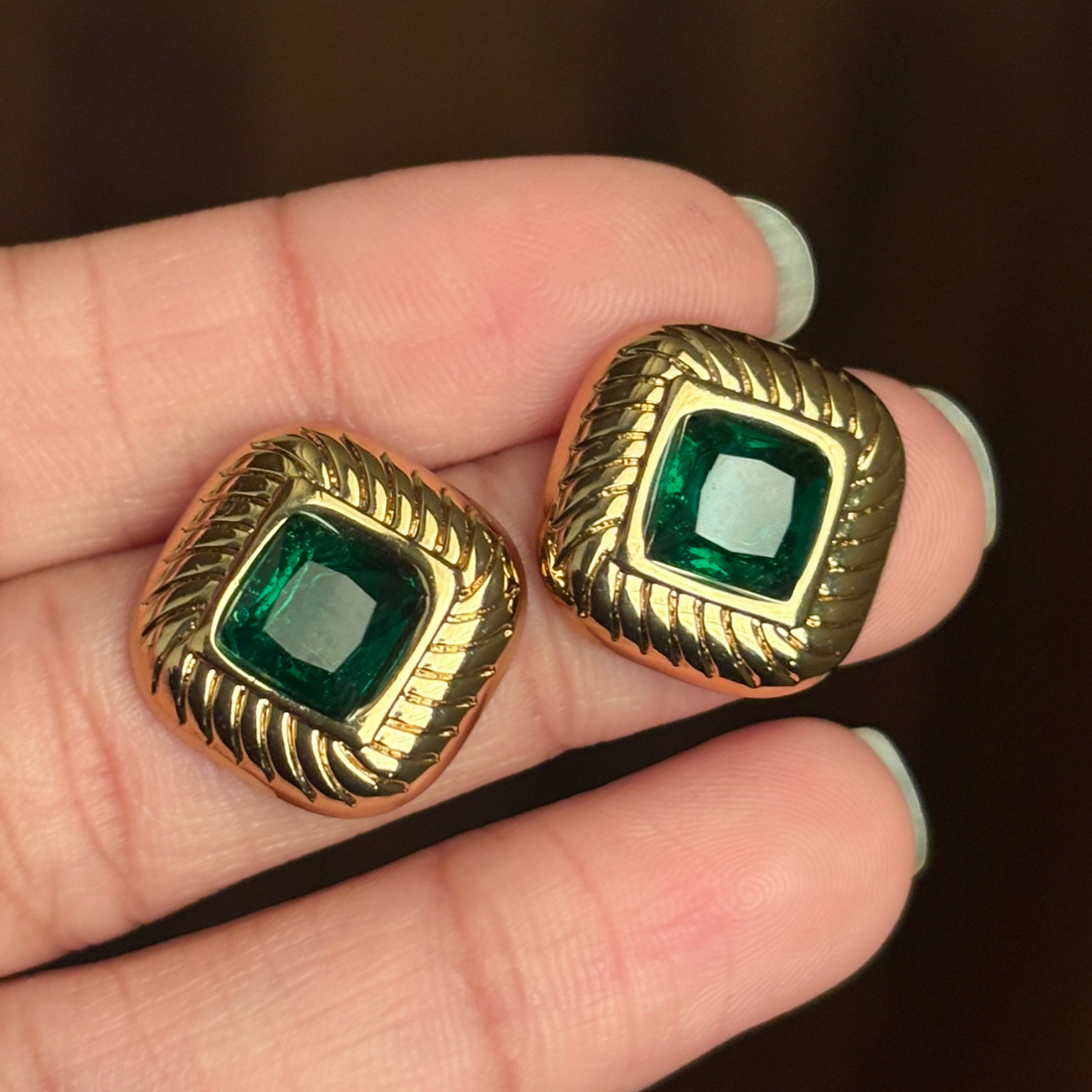 Earrings 018 - 316L stainless steel by Qimati