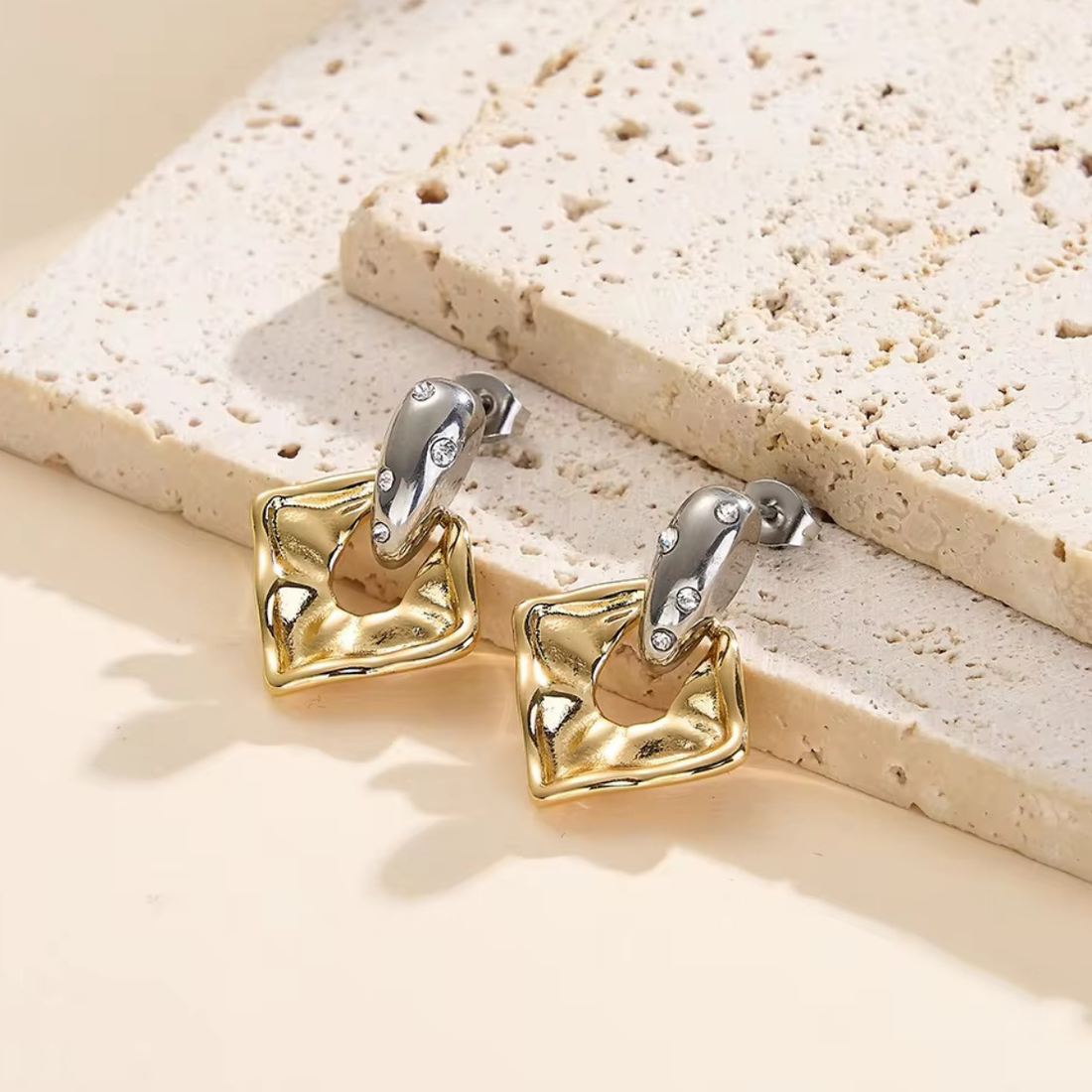 Earrings 049 - 316L stainless steel by Qimati
