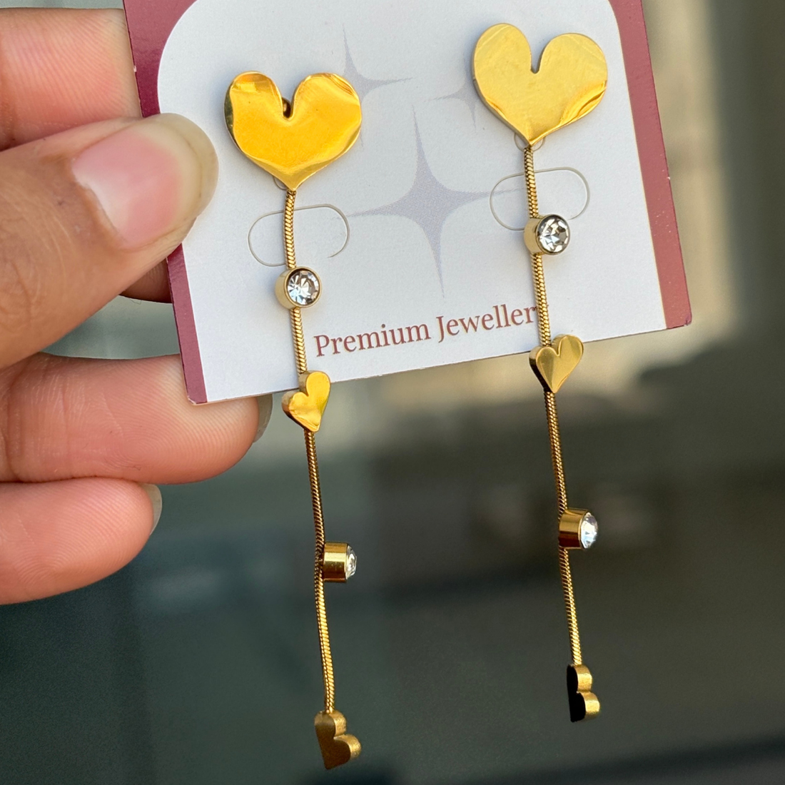 Earrings 053 - 316L stainless steel by Qimati