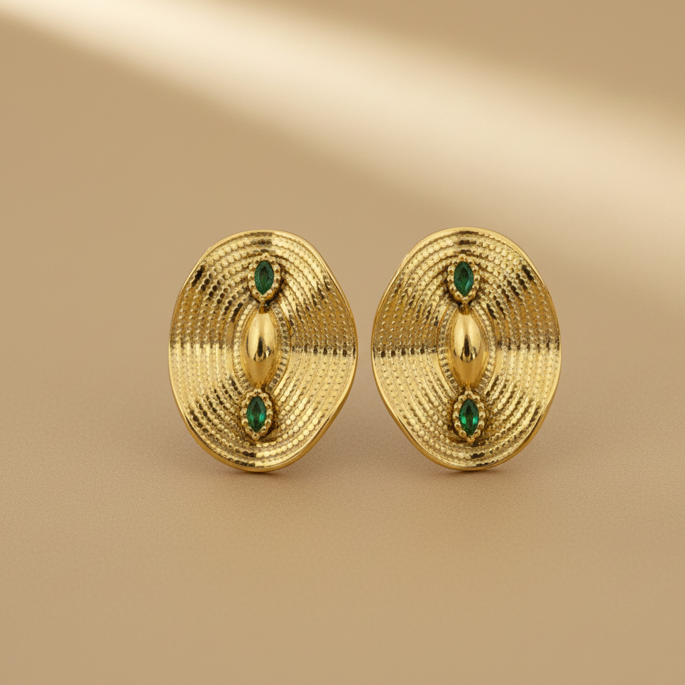 Earrings 055 - 316L stainless steel by Qimati