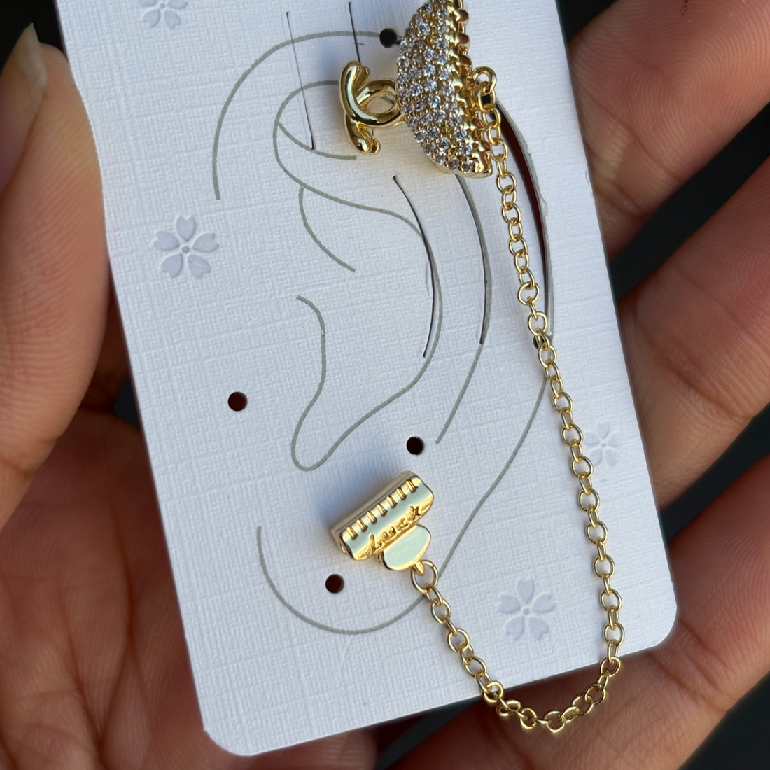Earrings (Ear-cuffs) 072 - 316L stainless steel by Qimati