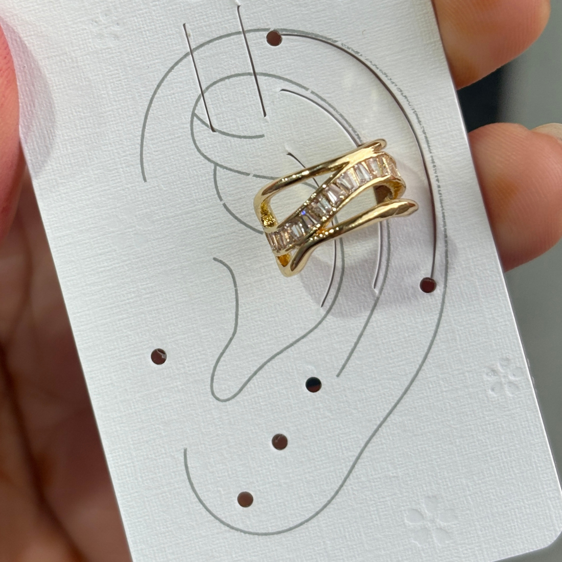 Earrings (Ear-cuffs) 073 - 316L stainless steel by Qimati