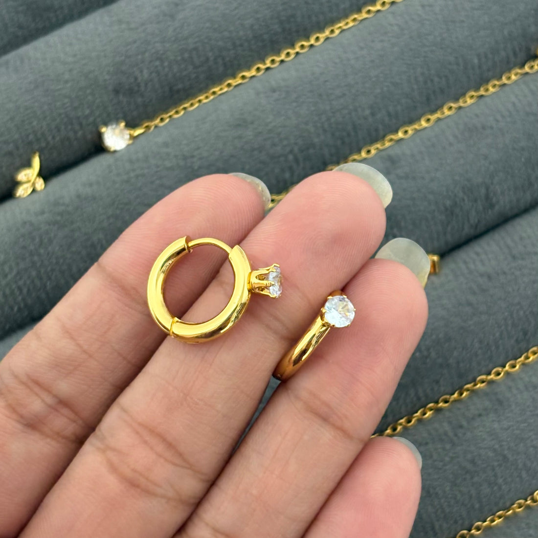 Earrings 089 - 316L stainless steel by Qimati