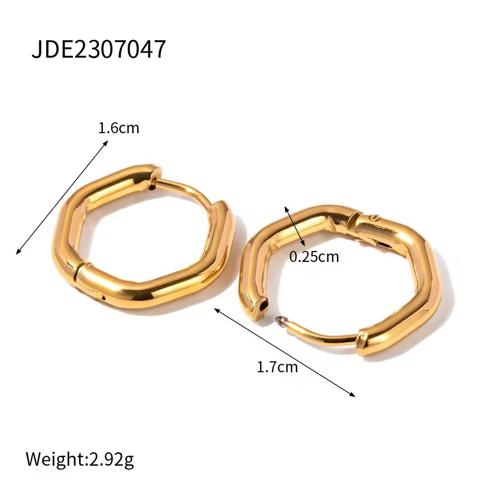 Earrings S094 - 316L stainless steel by Qimati