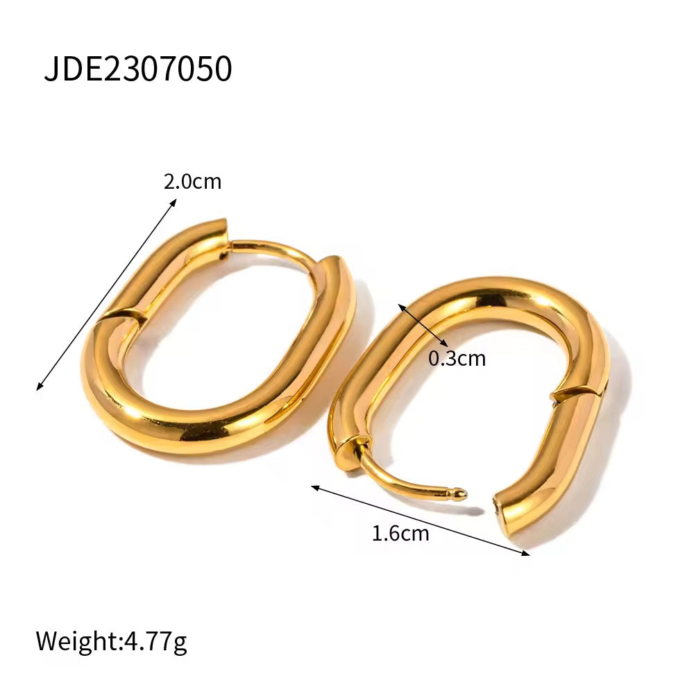 Earrings 077 - 316L stainless steel by Qimati