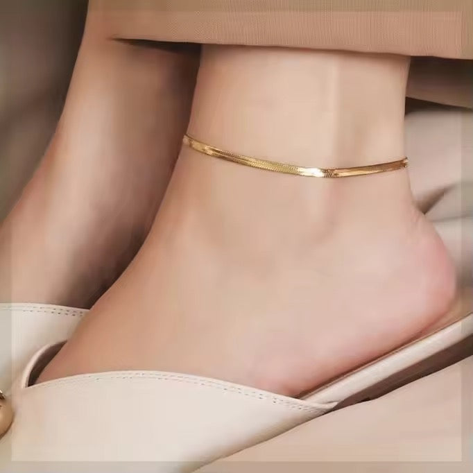 Anklets 001 (Single Piece) — 316L stainless steel detail by Qimati