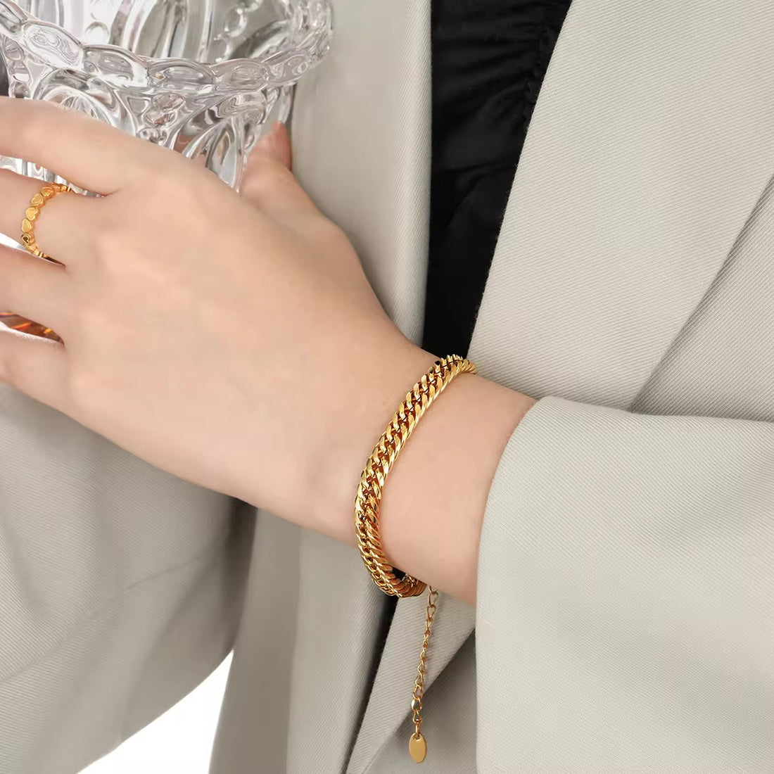 Chain Bracelet 019 - 316L stainless steel by Qimati