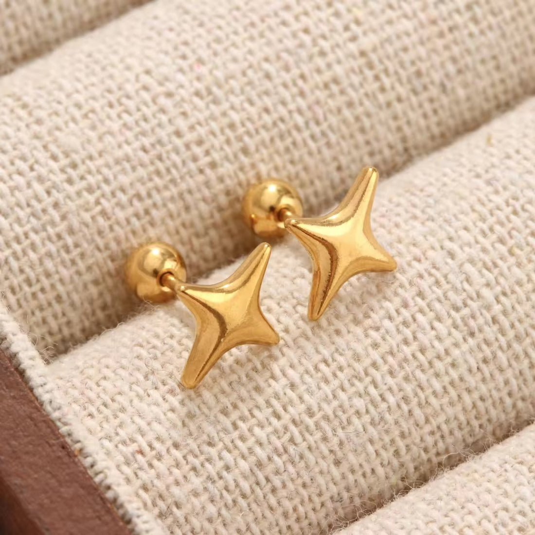 Earrings 128 - 316L stainless steel by Qimati
