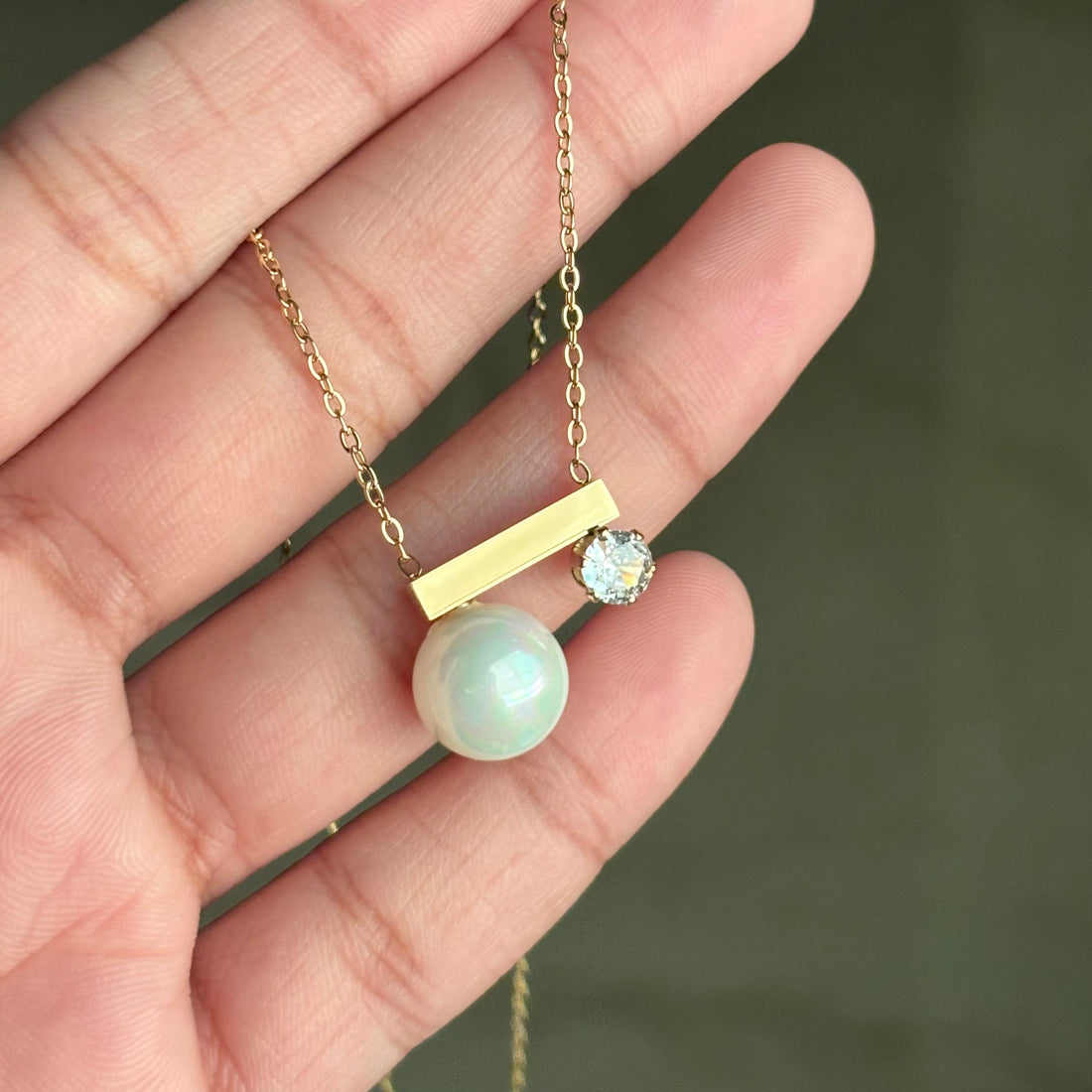 Necklace 187 - 316L stainless steel by Qimati
