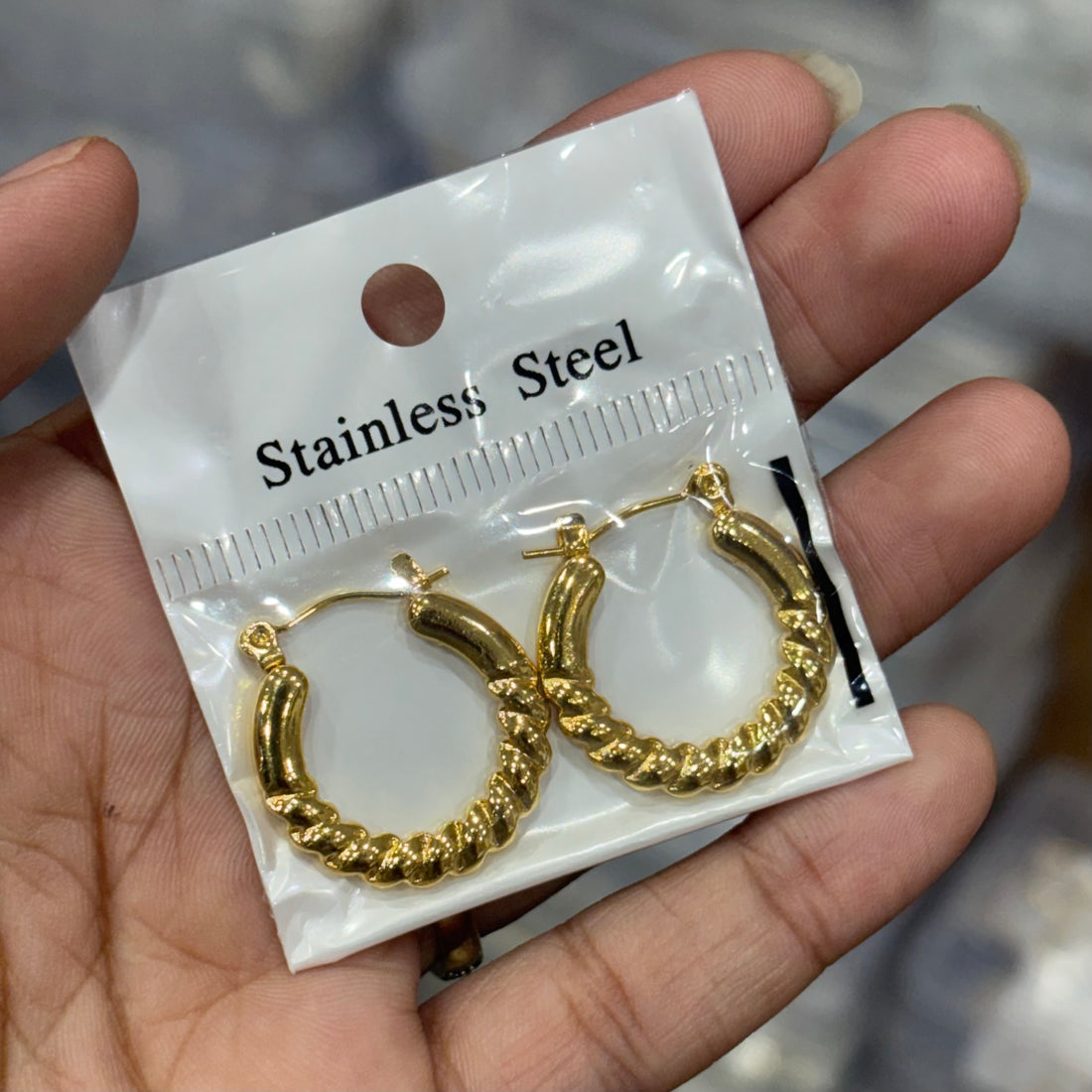 Earrings 151 - 316L stainless steel by Qimati