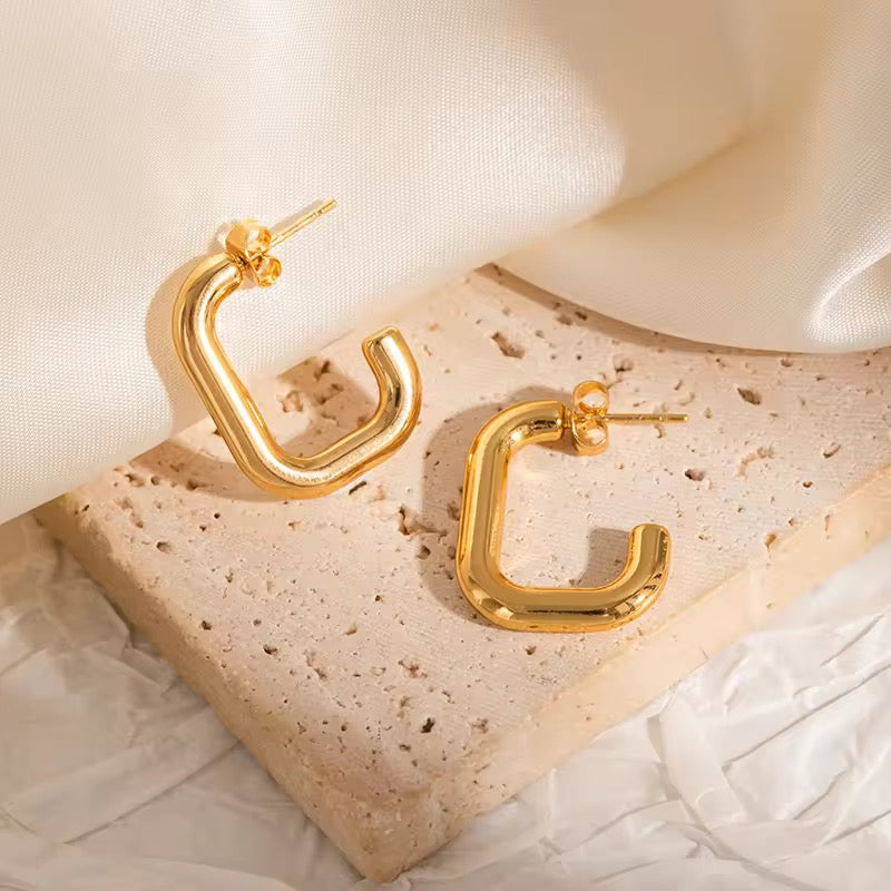 Earrings 155 - 316L stainless steel by Qimati