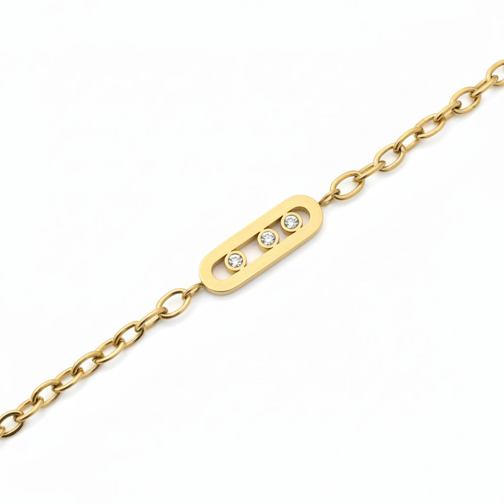 Chain Bracelet 084 - 316L stainless steel by Qimati