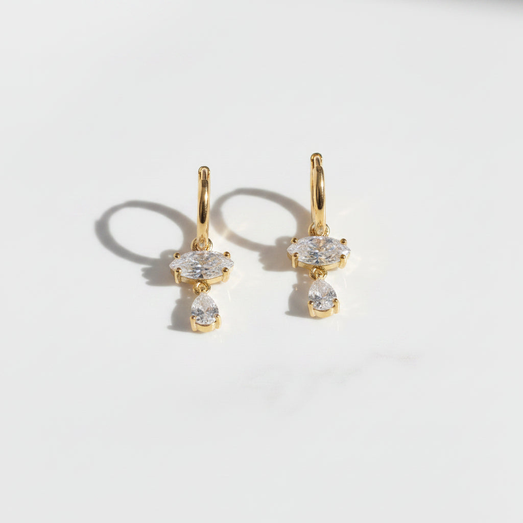 Earrings 522 - brass by Qimati