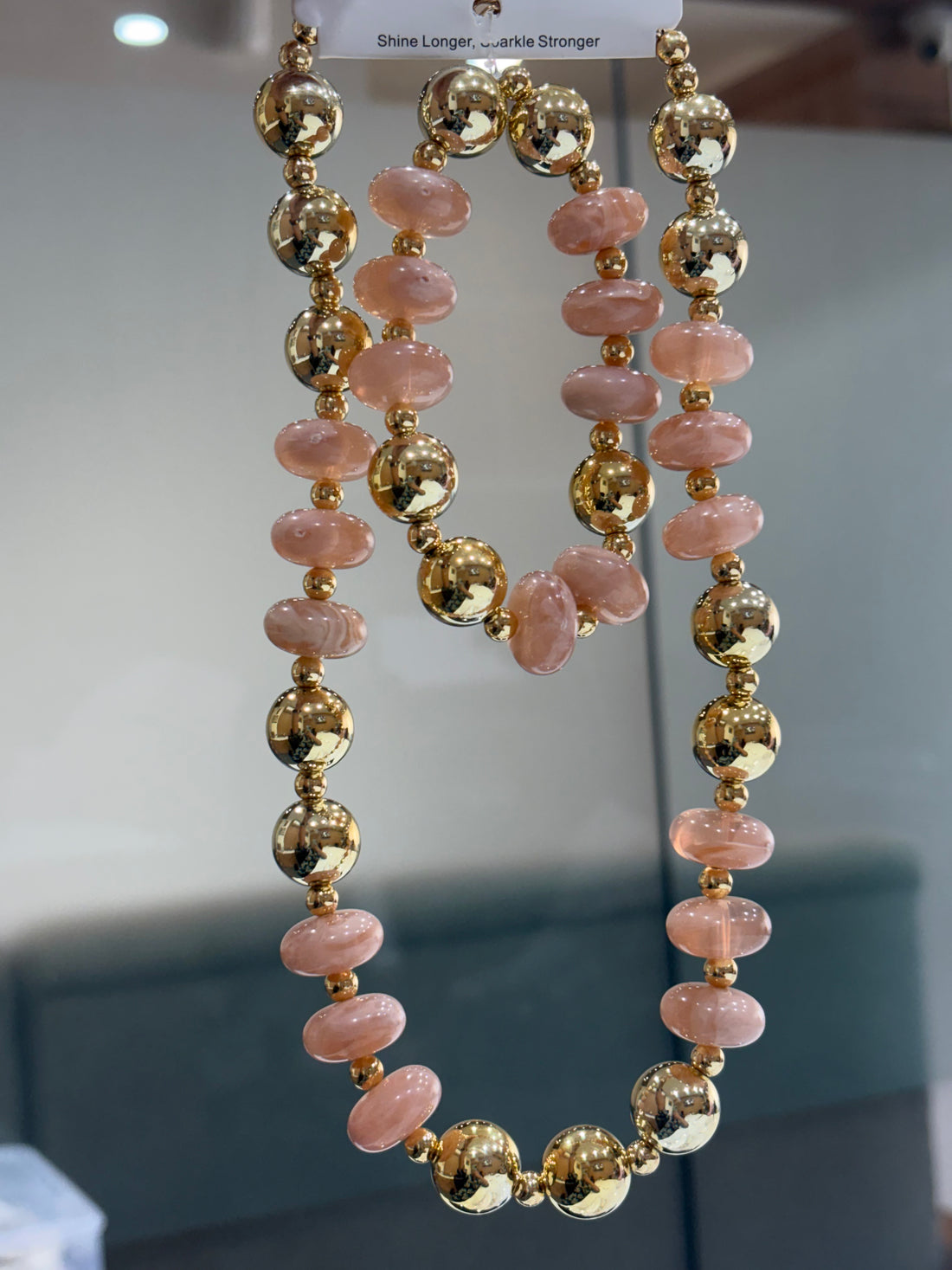 Necklace 514 (Set With Bracelet) - brass by Qimati