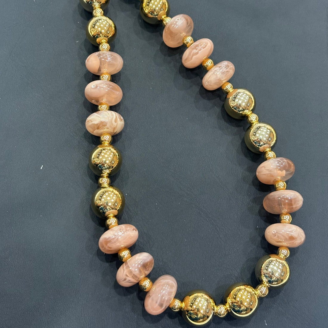 Necklace 514 (Set With Bracelet) — Brass detail by Qimati