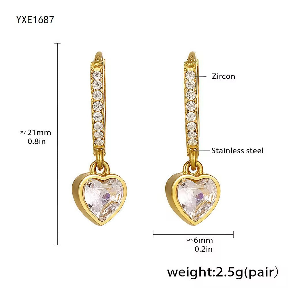 Earrings 219 - 316L stainless steel by Qimati