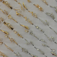 Rings 159 (Set of 5 Gold and 5 Silver total 10 rings)