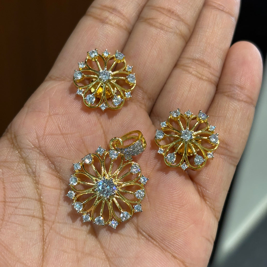Indian Pendant Sets 002 (Without chain) - Qimati