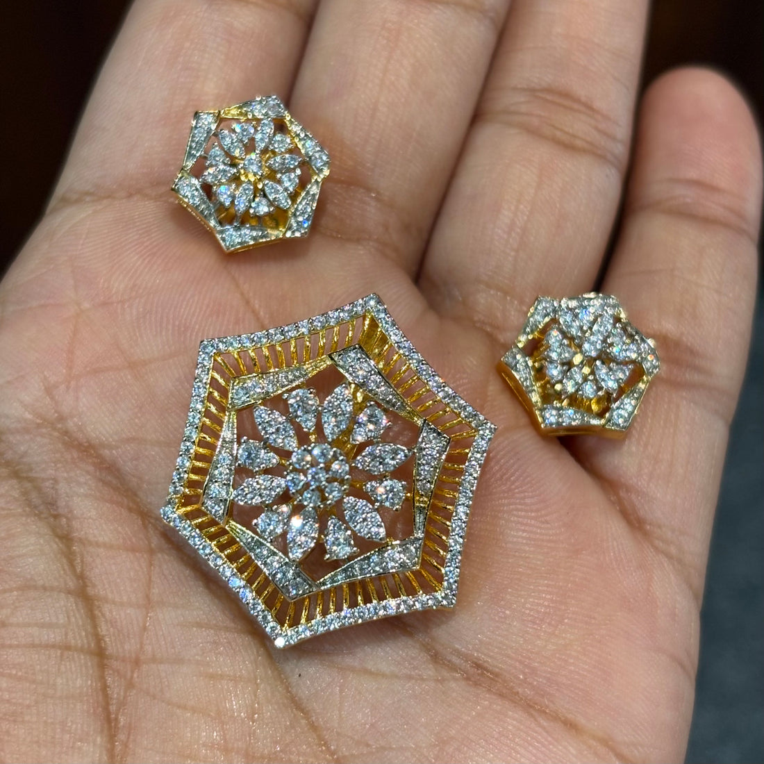 Indian Pendant Sets 006 (Without chain) - Qimati