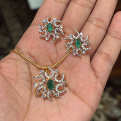 Indian Pendant Sets 010 (Without chain) - Qimati