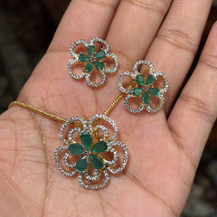 Indian Pendant Sets 017 (Without chain) - Qimati