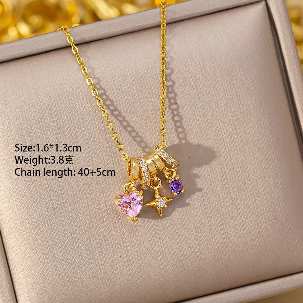 Necklace 597 - 304 stainless steel by Qimati