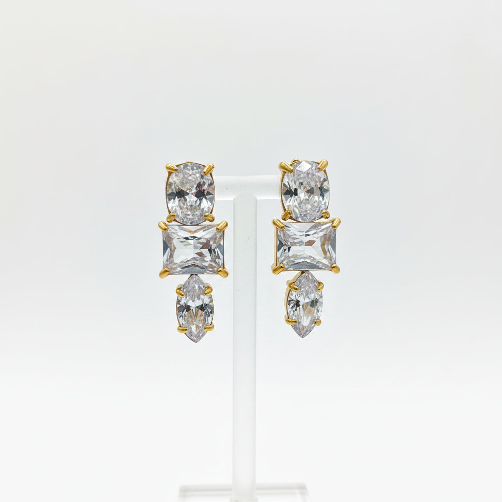 Earrings 342 - 304 stainless steel by Qimati