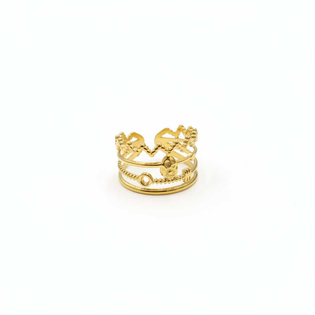 Rings 184 - 304 stainless steel by Qimati