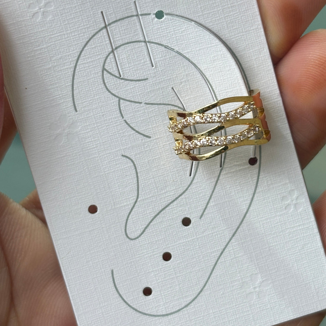 Earrings (Ear-cuffs) 086 - 316L stainless steel by Qimati