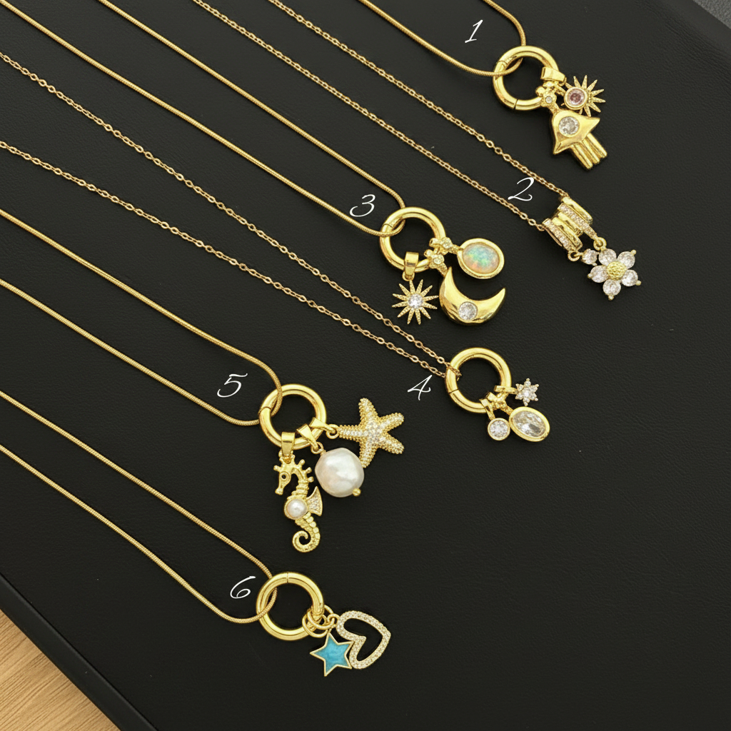 Necklace 050 - 316L stainless steel by Qimati
