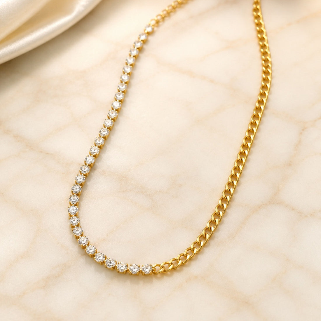 Necklace 742 - 316L stainless steel by Qimati
