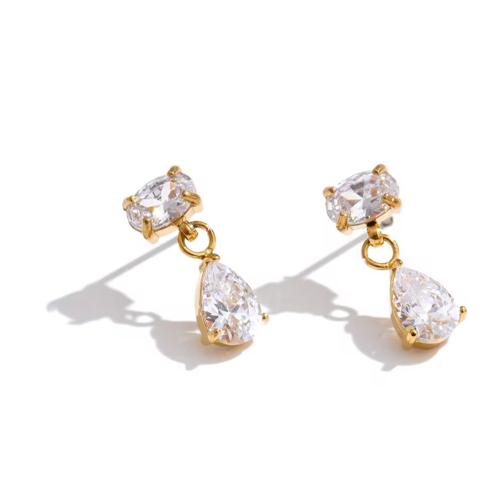 Earrings 371 - 316L stainless steel by Qimati
