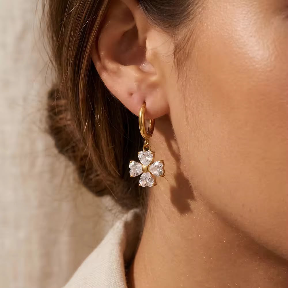 Earrings 378 - 316L stainless steel by Qimati