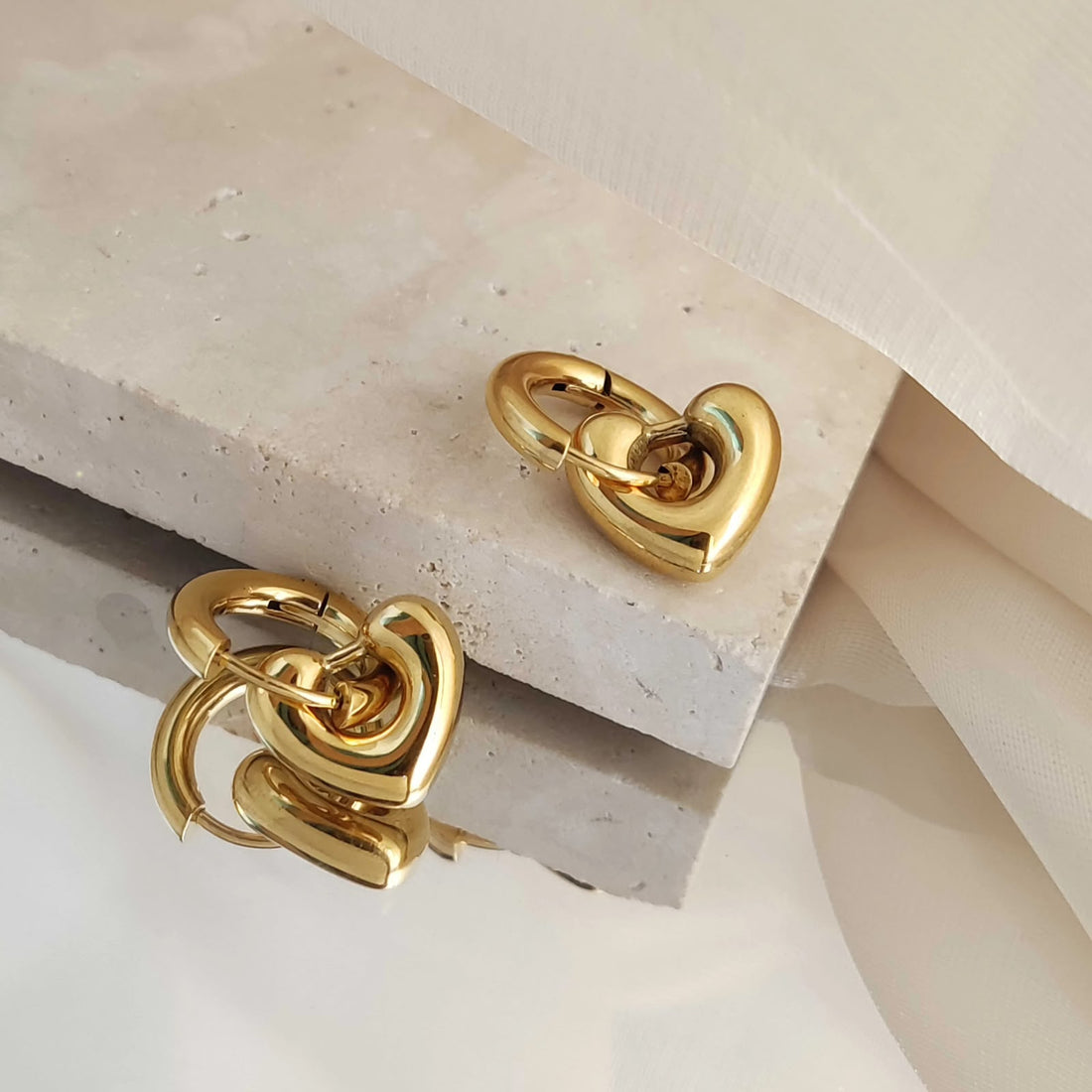 Earrings 414 - 304 stainless steel by Qimati