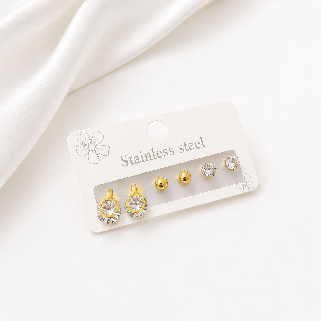 Earrings 325 - 304 stainless steel by Qimati