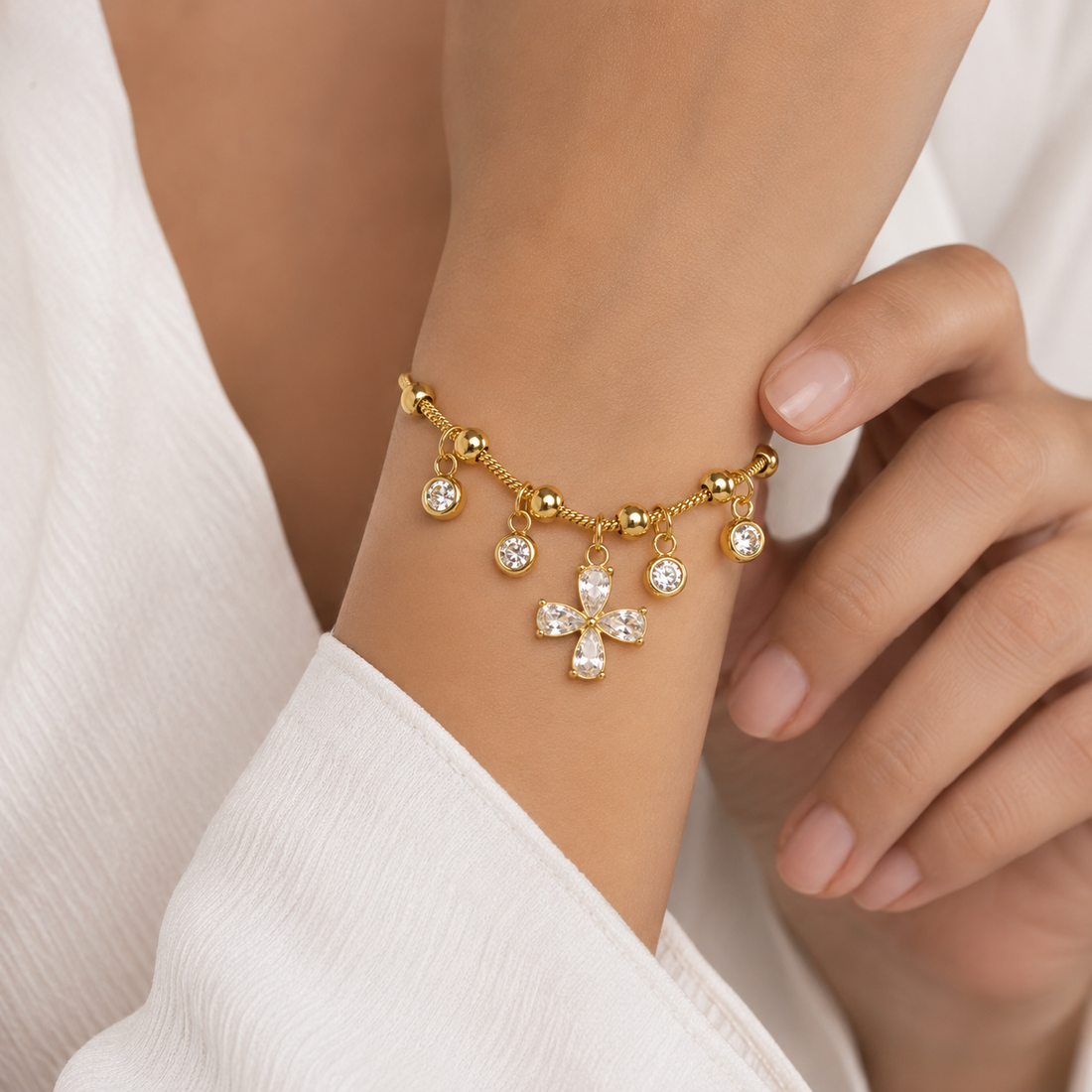 Chain Bracelet 296 - 304 stainless steel by Qimati