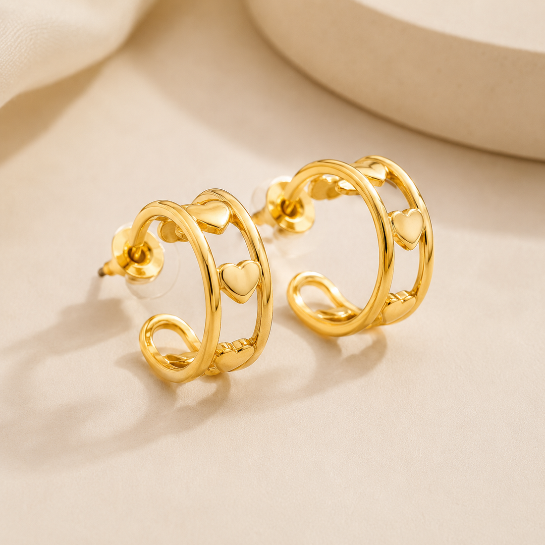Earrings 240 - 304 stainless steel by Qimati