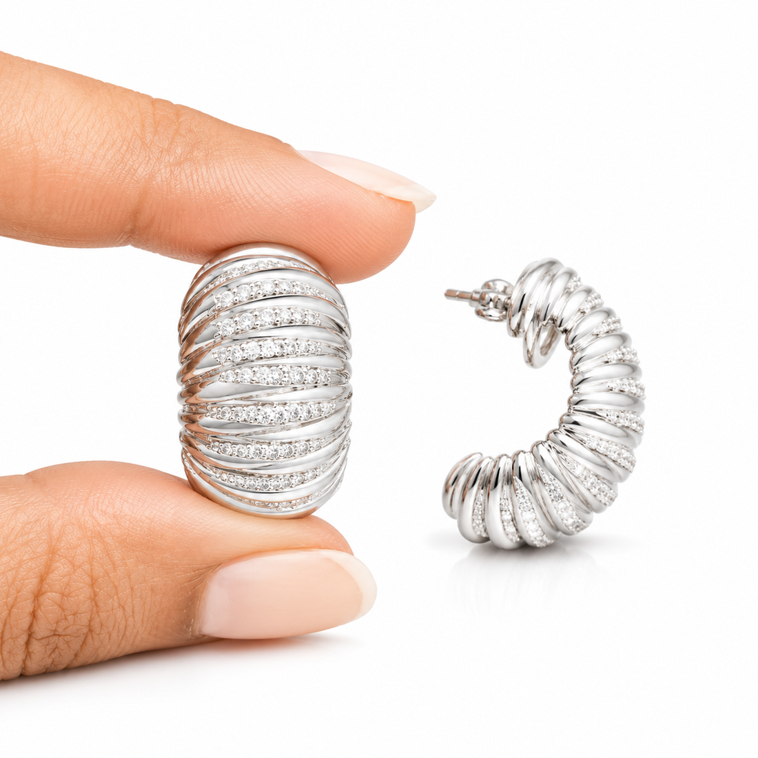 Earrings 237 - 304 stainless steel by Qimati