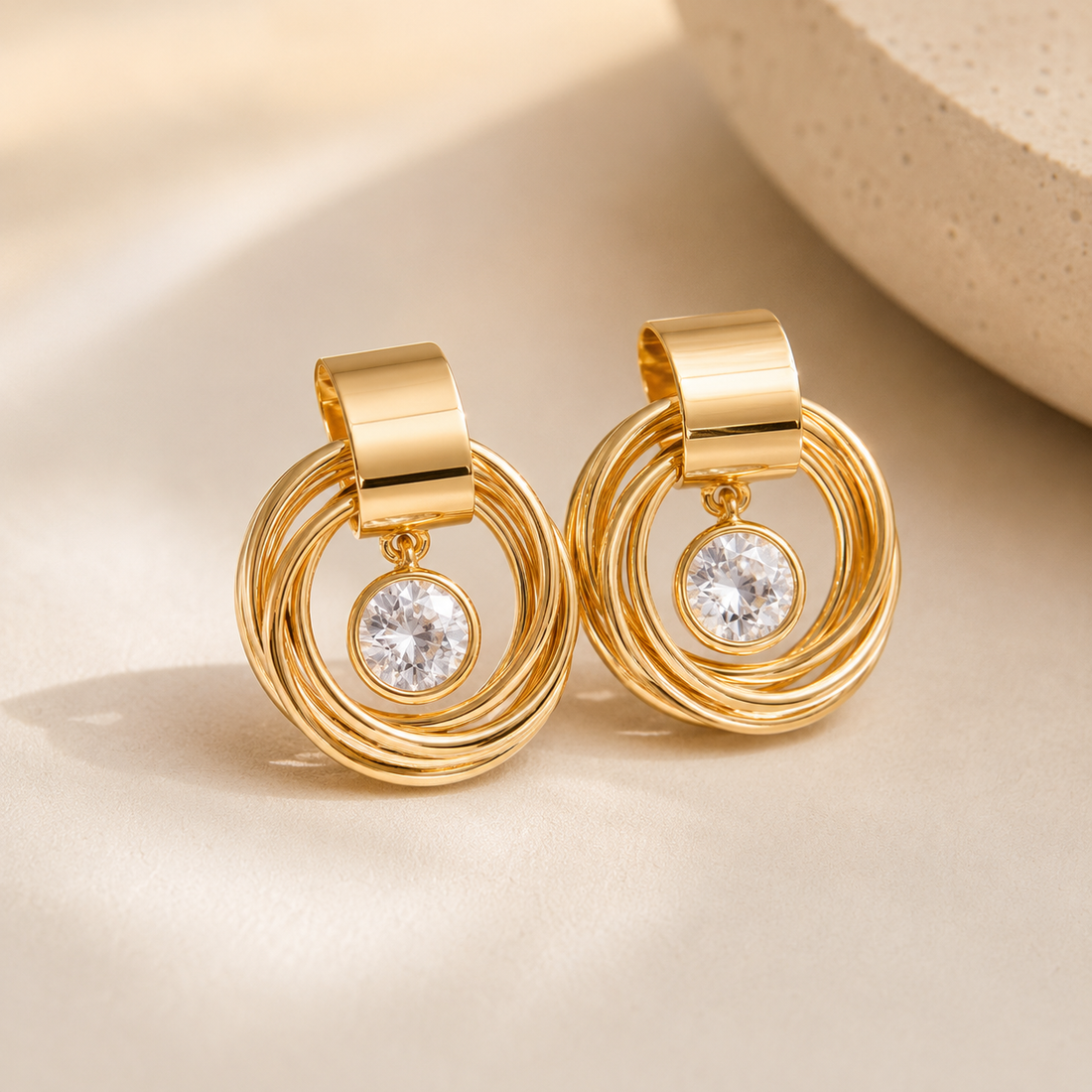 Earrings 241 - 304 stainless steel by Qimati